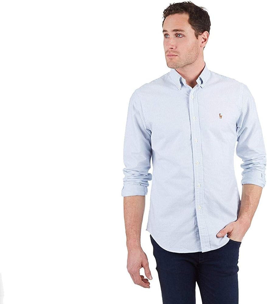 Polo Ralph Lauren Mens Classic Long Sleeve Oxford Shirt | Amazon (US)