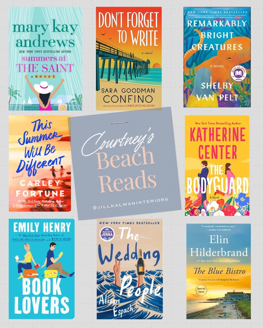 Studio manager Courtney’s beach read favorites!

#LTKmorningroutine #LTKSeasonal #LTKHome