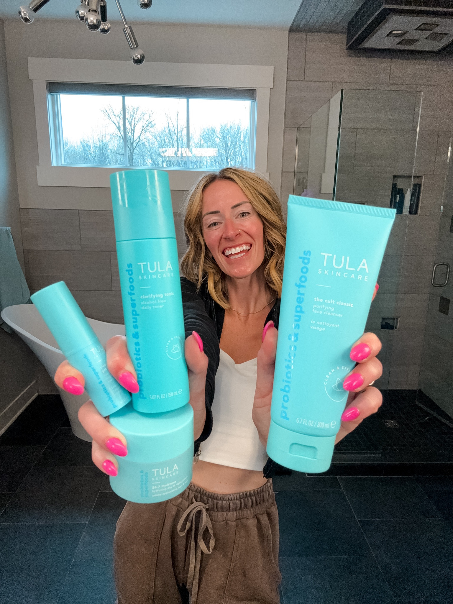 Save 15% at Tula with discount code HEYITSJENNA 
#tulapartner 
Embrace your skin this summer with Tula skin care, called classic cleanser, and toner for step easy skin care, routine, viral TikTok beauty