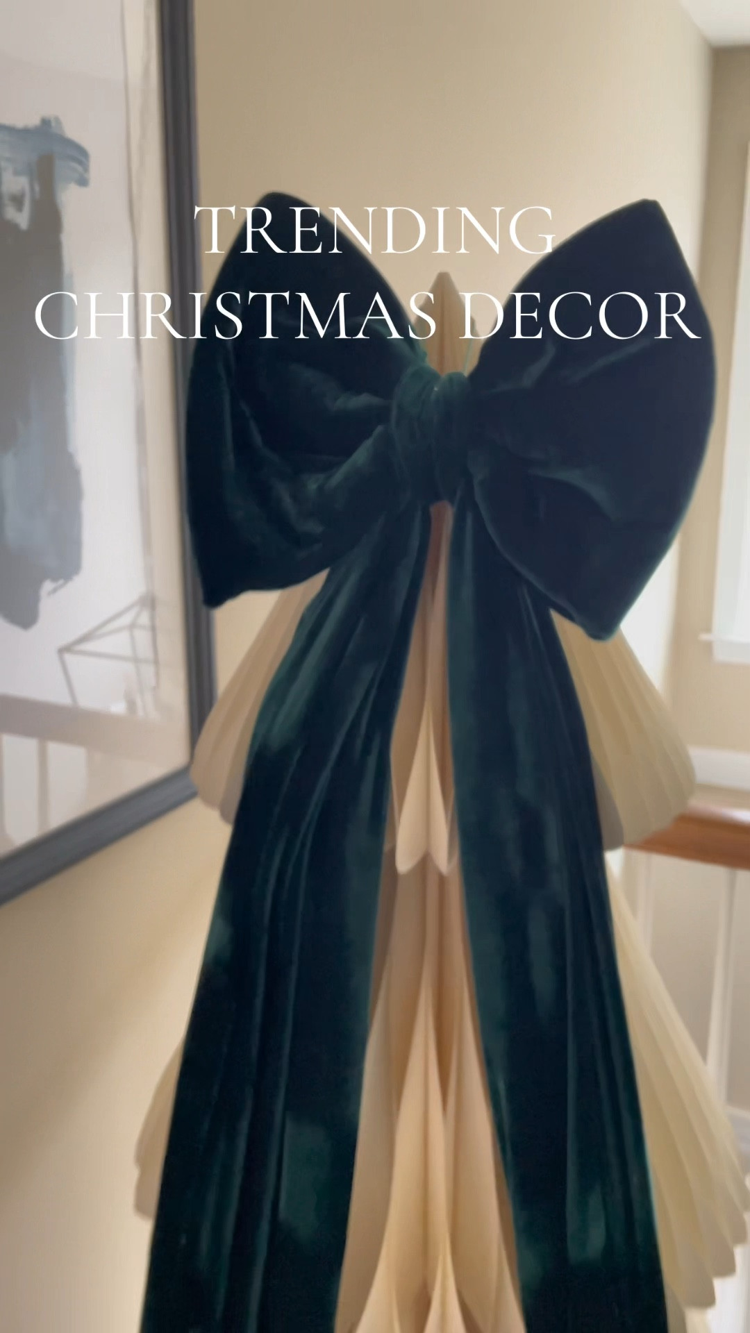 If you thought the burgundy was gorgeous in the oversized velvet holiday bow, look how stunning the deep green is...also perfect for a Ralph Lauren Christmas!

#LTKHome #LTKHoliday #LTKSeasonal