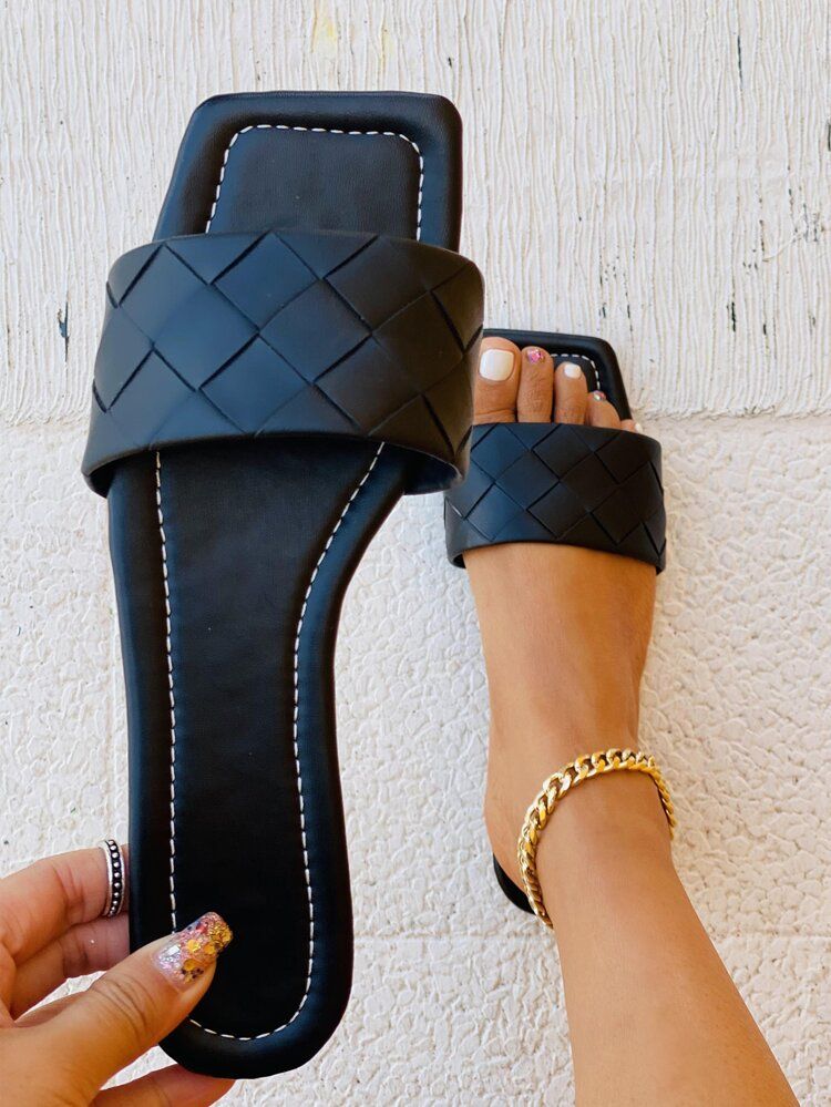 Woven Slide Sandals | SHEIN