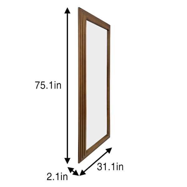 Wood Framed Beveled Leaner Mirror, 24x68 | At Home