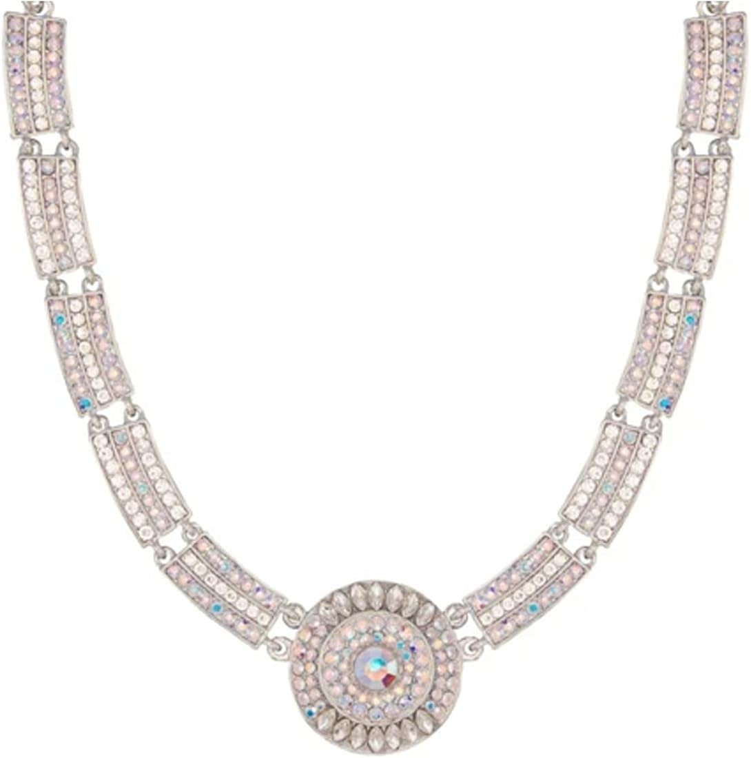 Butler and Wilson Crystal Bar & Medallion Necklace | Amazon (UK)