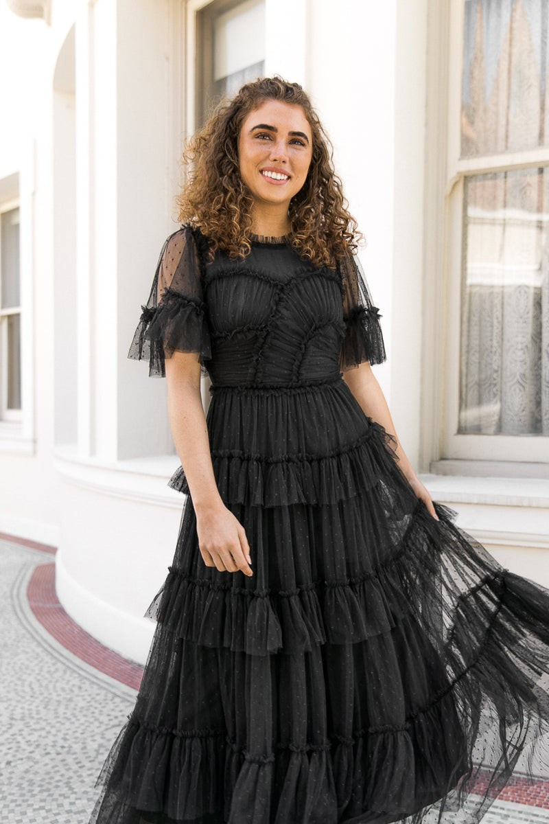 Whimsical Dress in Black | Ivy City Co