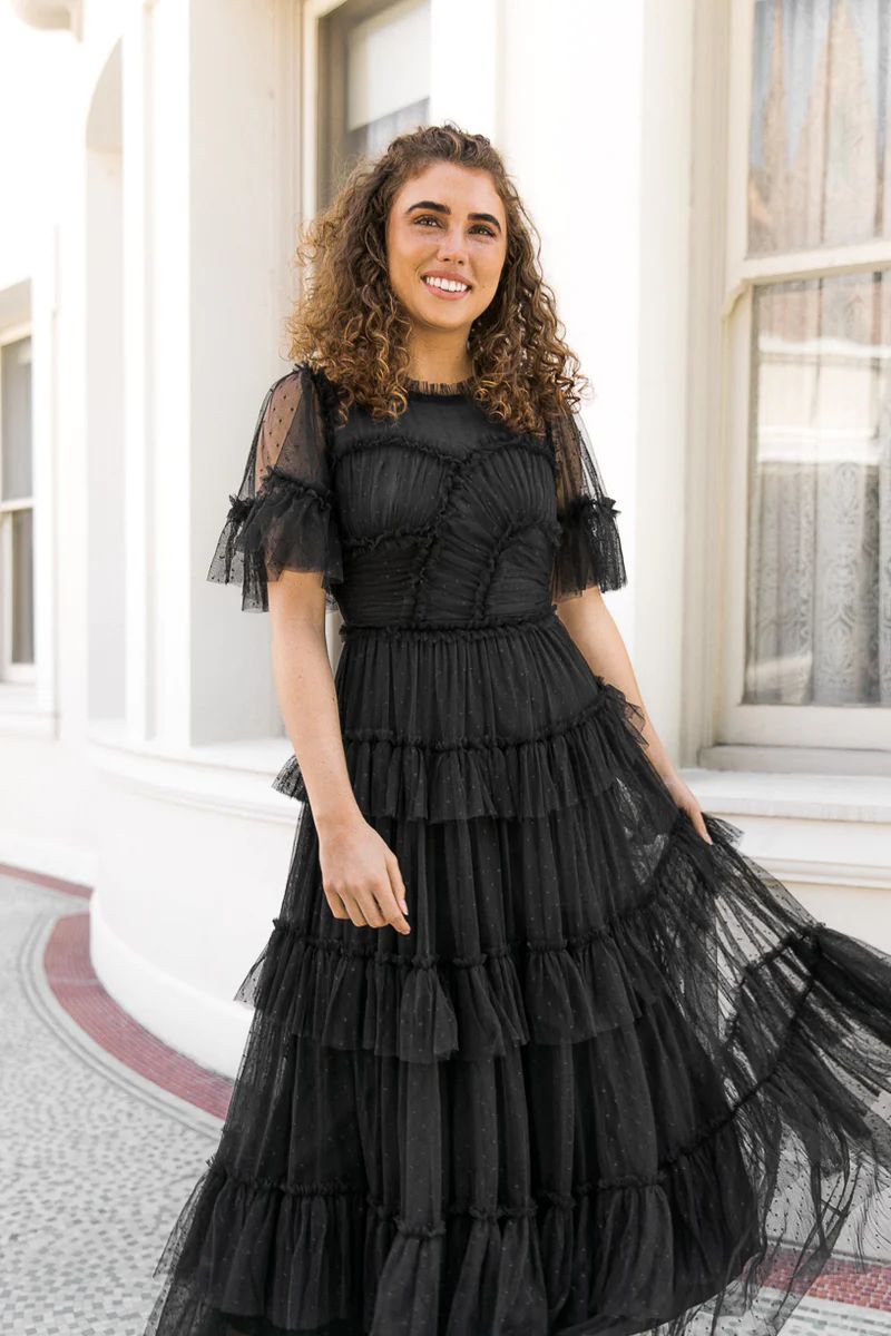 Whimsical Dress in Black | Ivy City Co