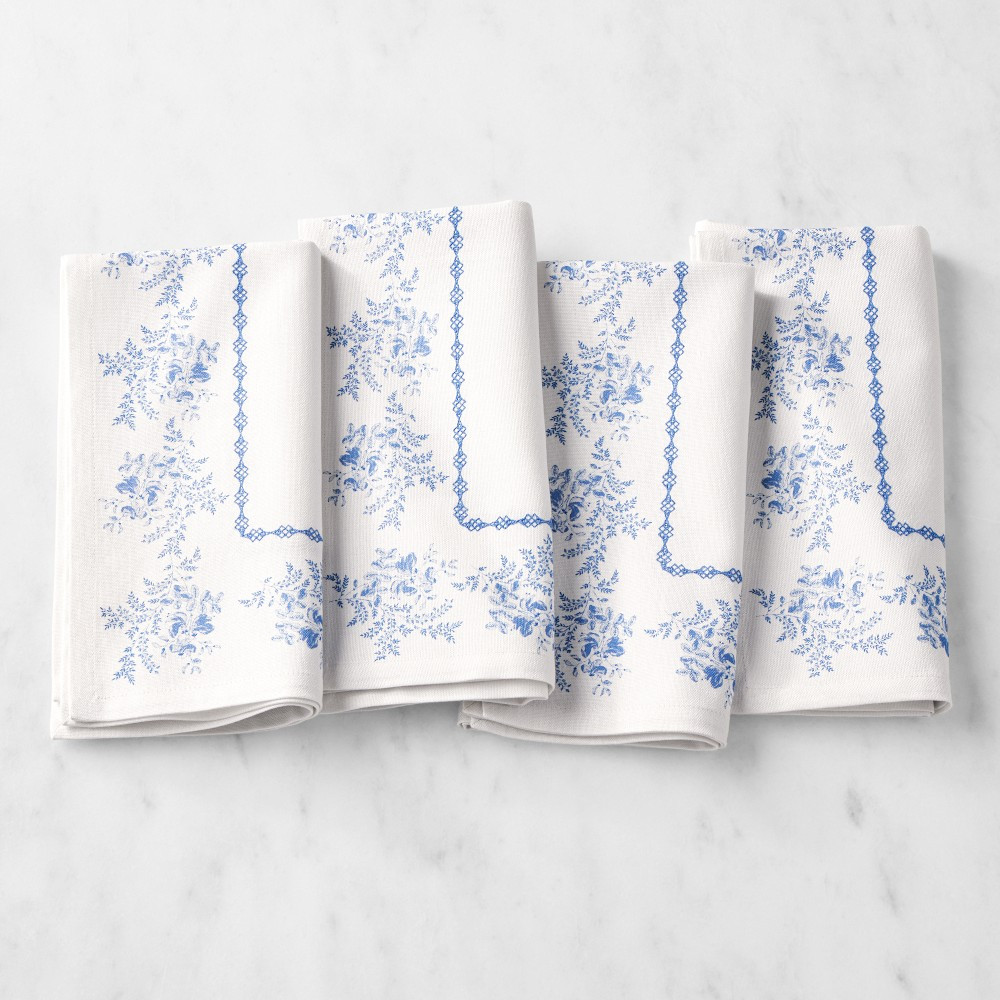 English Floral Napkins, Set of 4 | Williams-Sonoma