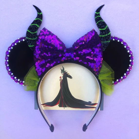 Maleficent Inspired Mouse Ears  Sleeping Beauty Inspired - Etsy | Etsy (US)