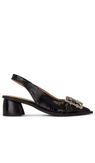 Buckle Slingback Pump in Black | Revolve Clothing (Global)