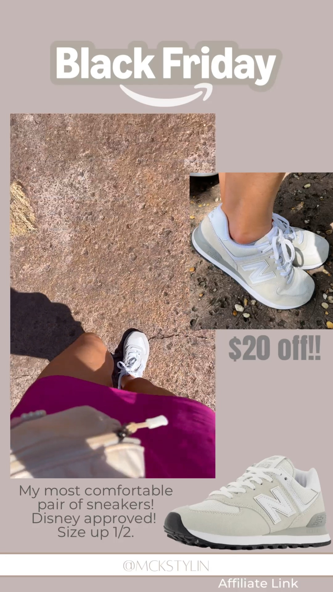 $20 off!!!! 🎁 My most comfortable pair of sneakers! Disney approved! 
Size up 1/2.

#LTKSaleAlert #LTKCyberWeek #LTKFindsUnder100