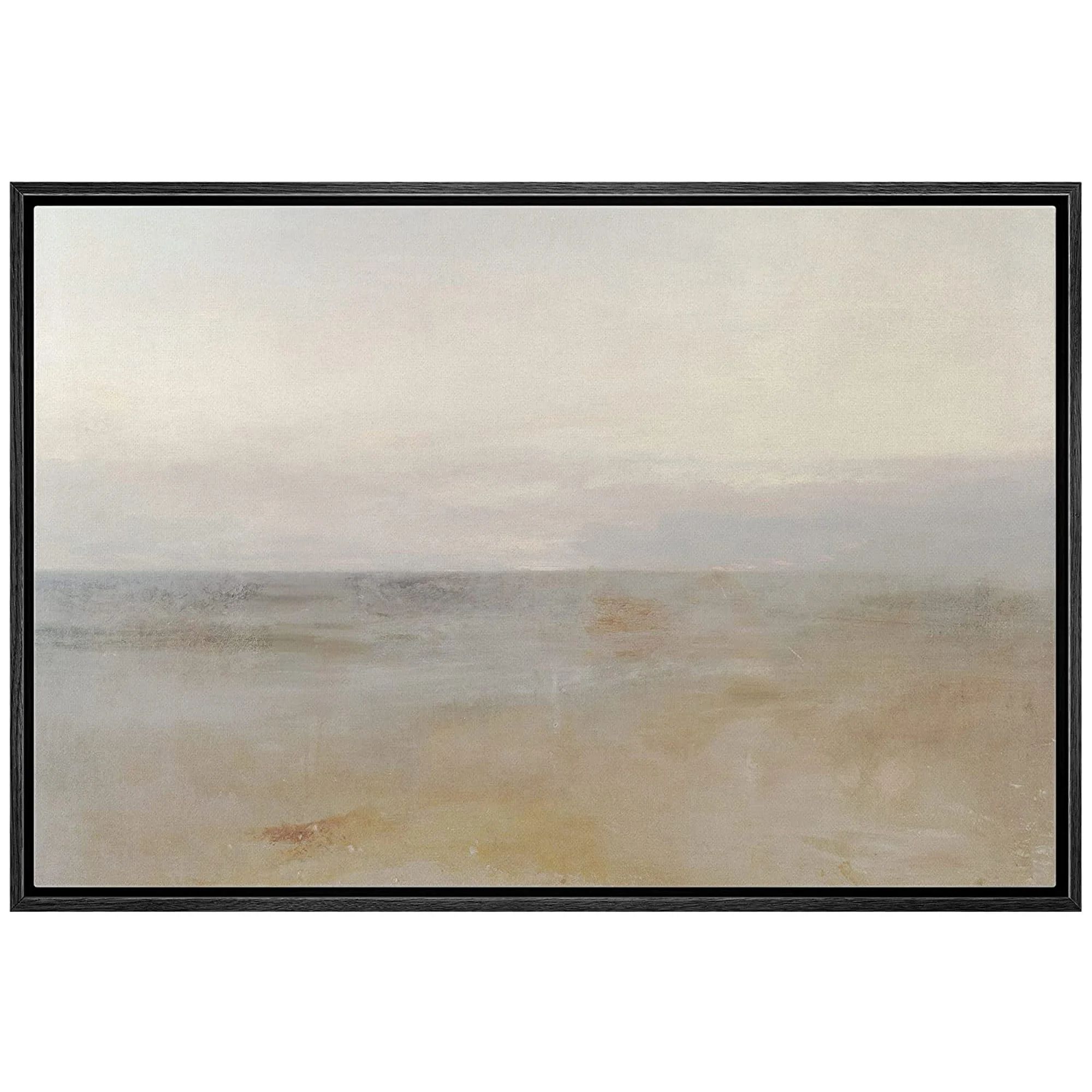 PixonSign Framed Canvas Print Wall Art Pastel Watercolor Brown Sky Landscape Abstract Shapes Illu... | Walmart (US)