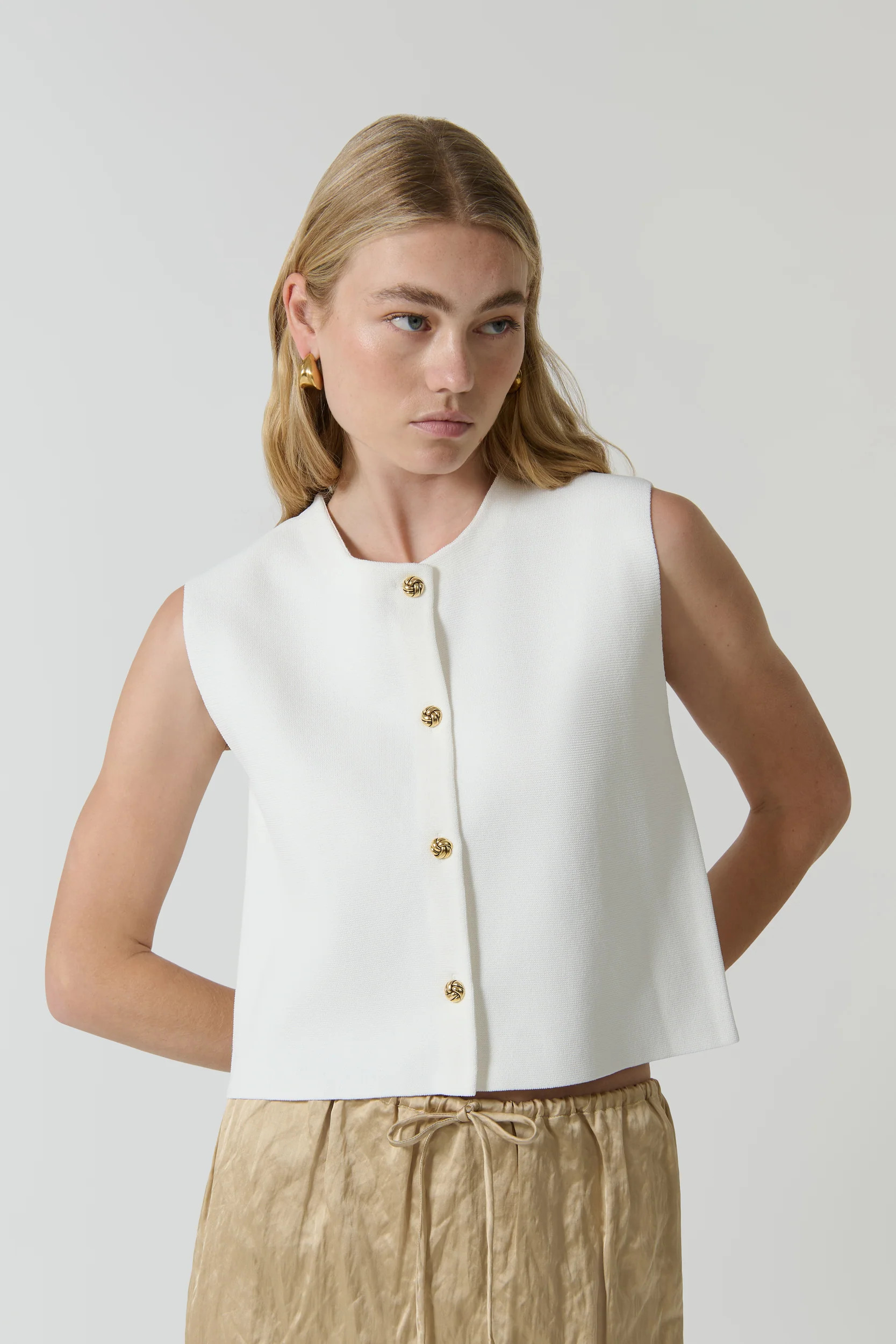 LINDA GILET - WHITE | Onte