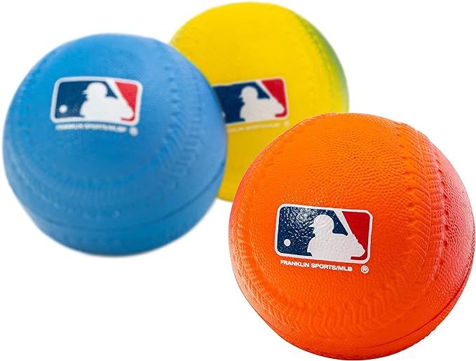 Franklin Sports Foam Baseballs - Soft Foam Practice Baseballs for Kids - Perfect for Hitting and ... | Amazon (US)