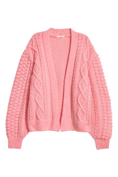 H & M - Knit Wool-blend Cardigan - Pink | H&M (US + CA)