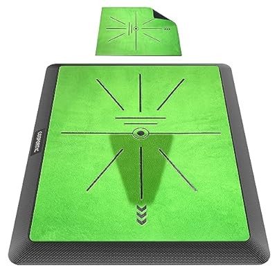Golf Hitting Mat, Golf Training Mat for Swing Path Feedback Detection Batting,Extra Replaceable G... | Amazon (US)