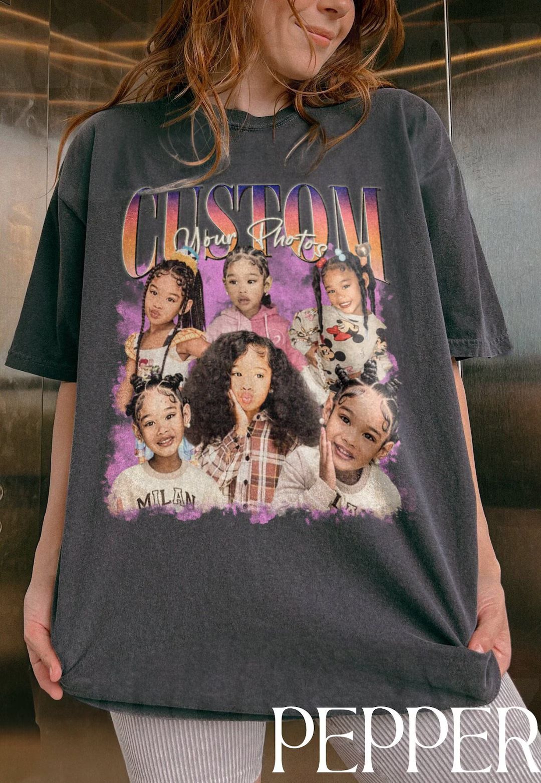CUSTOM Bootleg Rap Tee, Custom Photo - Vintage Graphic 90s Tshirt, Custom Photo Shirt, Custom You... | Etsy (US)