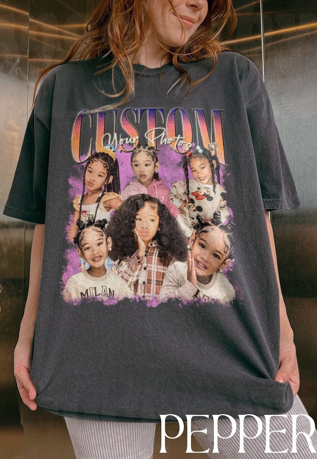 CUSTOM Bootleg Rap Tee, Custom Photo - Vintage Graphic 90s Tshirt, Custom Photo Shirt, Custom You... | Etsy (US)