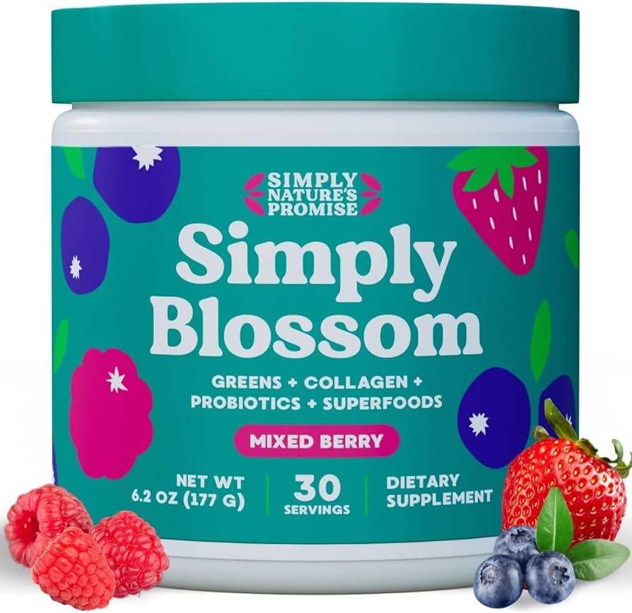Simply Nature's Promise Blossom Nutrition - Daily Greens & Superfood Powder + Collagen + Probioti... | Amazon (US)