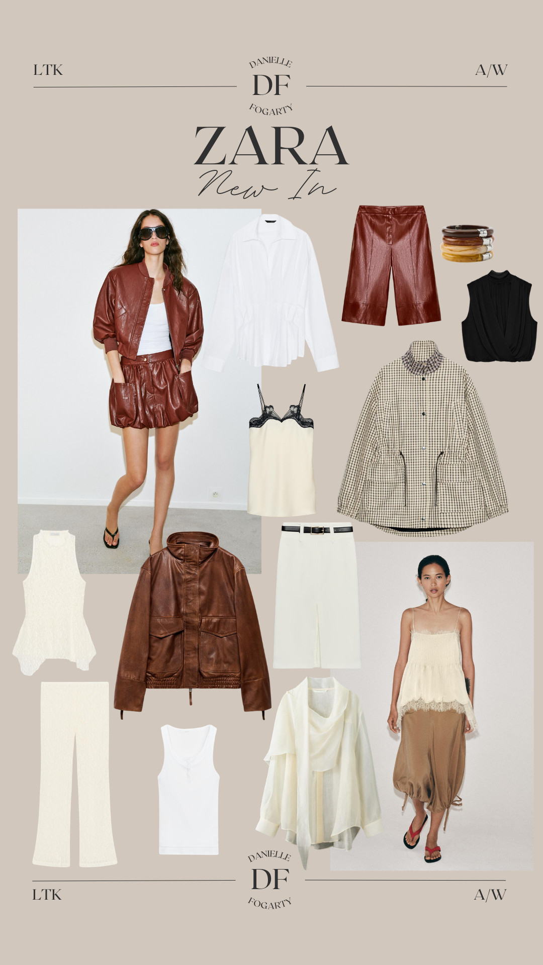 Zara New In Edit Spring Outfit Inspo, Spring Styling, Faux Leather Jacket, Leather Co-Ord, Lace Set, Lace Top, Lace Trousers 

 #LTKuk #LTKspring #LTKeurope