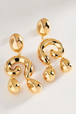 Sculptural Deco Drop Earrings | Anthropologie (US)