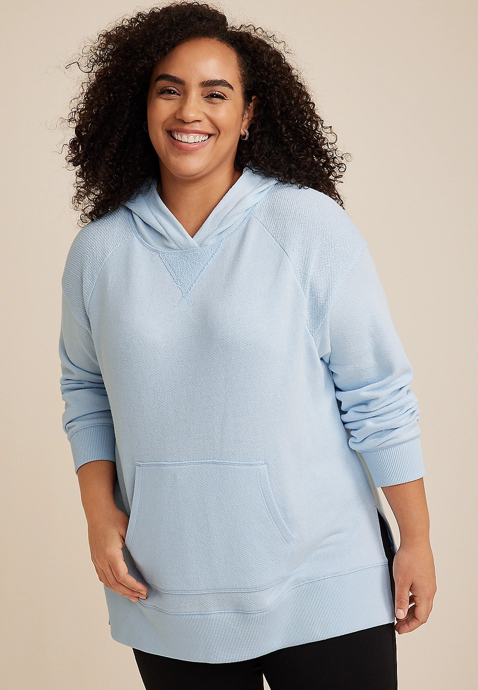 Plus Size French Terry Hoodie | Maurices