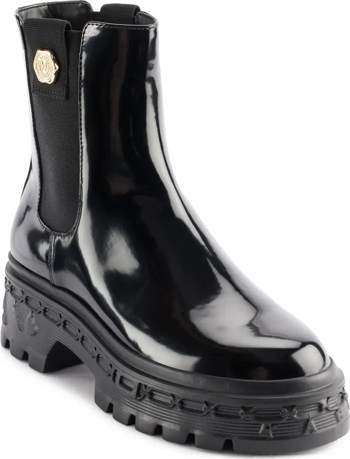 KARL LAGERFELD PARIS Londyn Lug Sole Chelsea Boot (Women) | Nordstrom | Nordstrom
