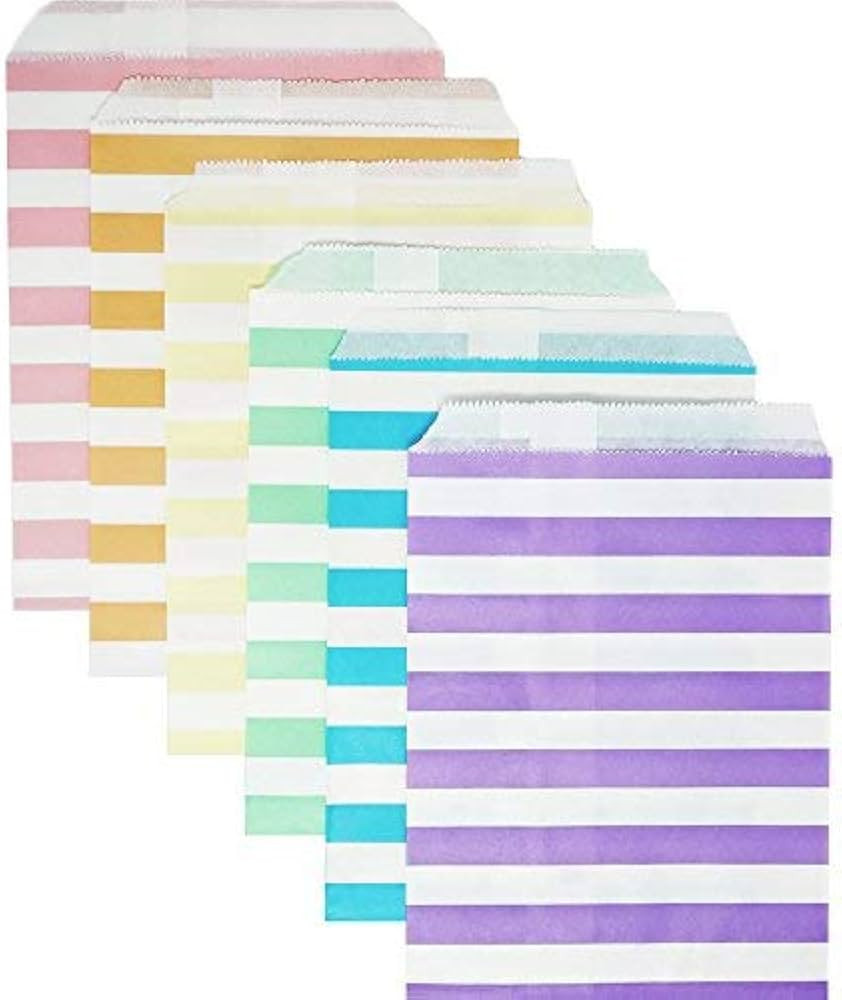 Food Safe Biodegradable Paper Candy Favor & Treat Bags for All Parties - 48 Count Assorted, 7x5 S... | Amazon (US)