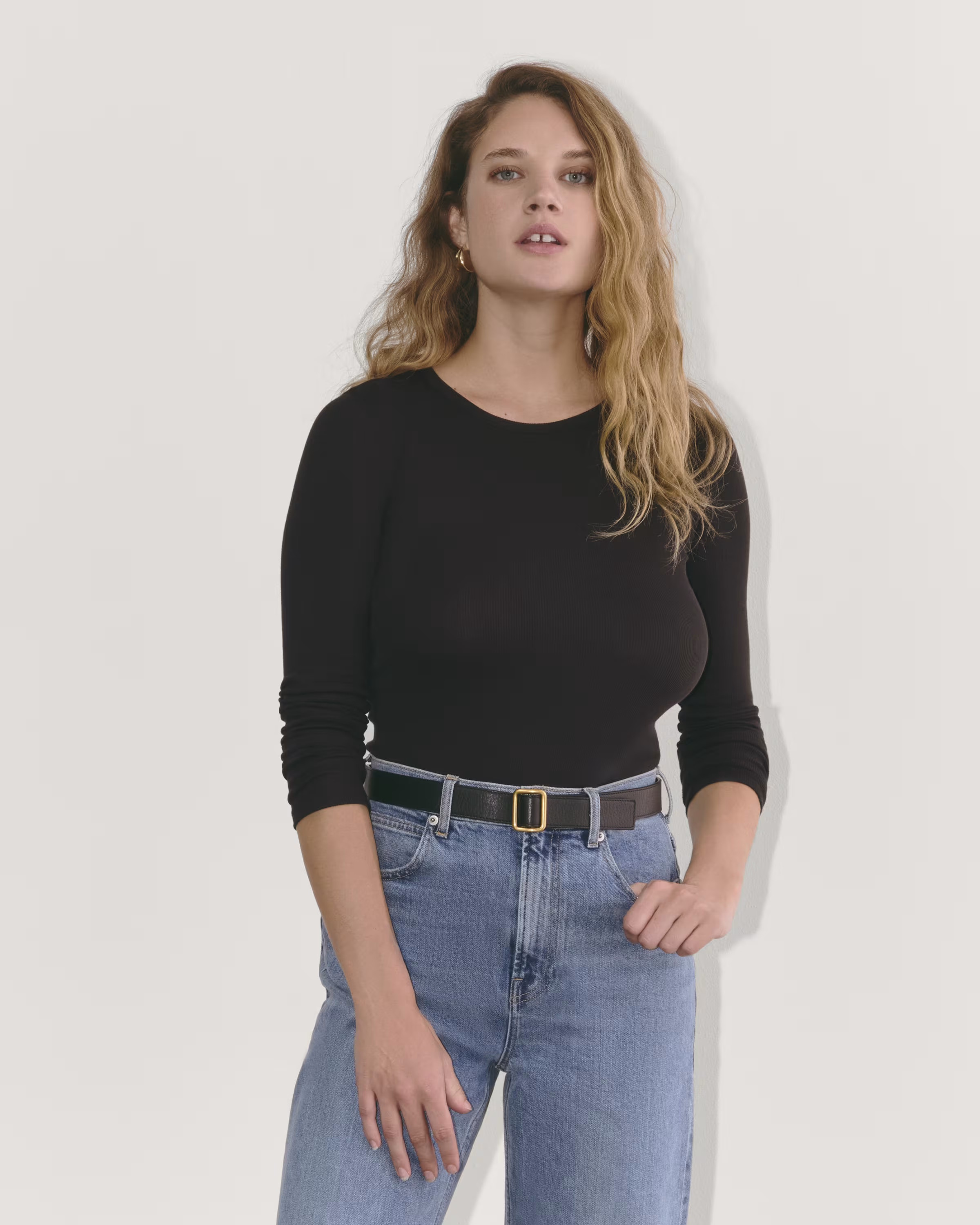 The Luxe Rib Long-Sleeve Crew | Everlane