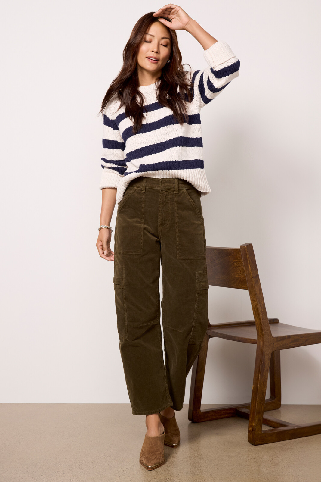 Marcelle Corduroy Cargo Pant | Evereve