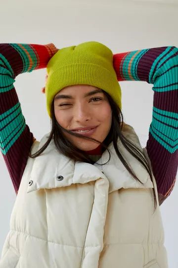 Faye Jersey Knit Everyday Beanie | Urban Outfitters (US and RoW)