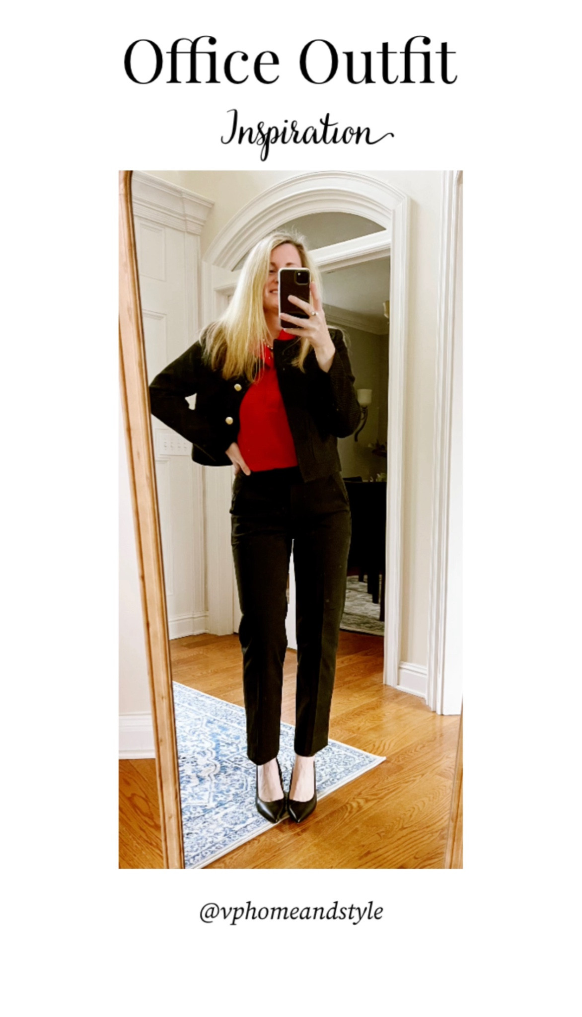 Office outfit of the day! I’m clearly obsessed with this jacket 😍😆 

Office outfit, business casual, lady jacket, workwear, holiday outfit, black blazer, wedge heels

#LTKHoliday #LTKfindsunder50 #LTKstyletip