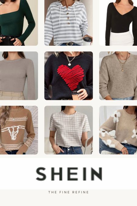 Shein Sweaters ❤️ 

#LTKGiftGuide #LTKHoliday #LTKfindsunder50