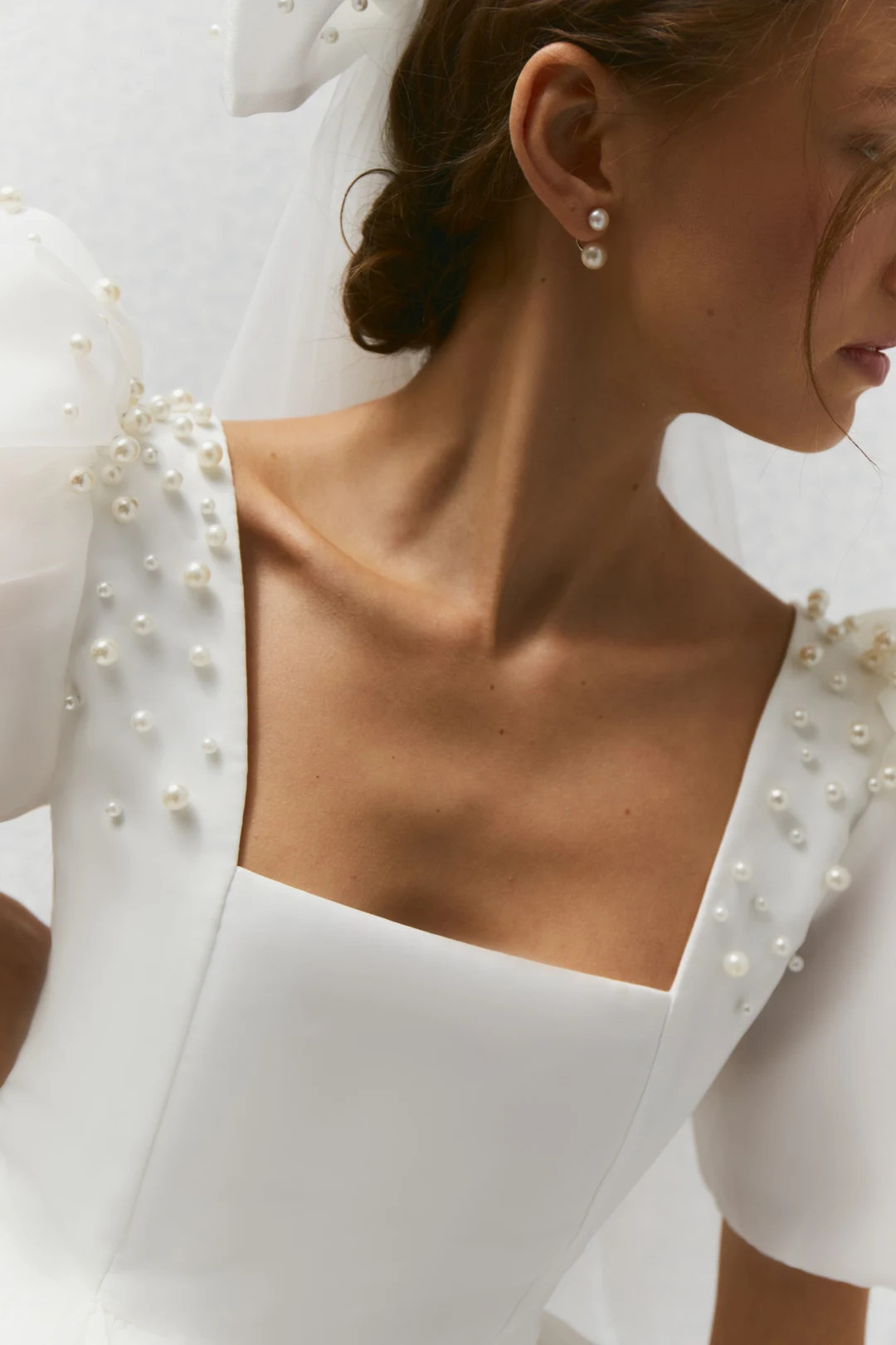 Peggi Dress, Short Wedding Dress, Mini Wedding Dress, Puff Dress, Organza Puff Sleeves Dress, Reh... | Etsy (CAD)