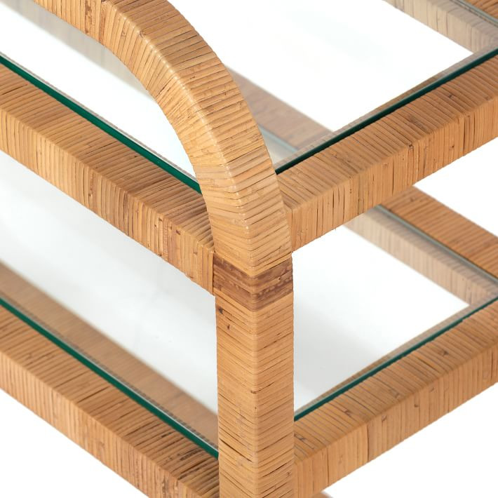 Rounded Wood Bar Cart | West Elm (US)