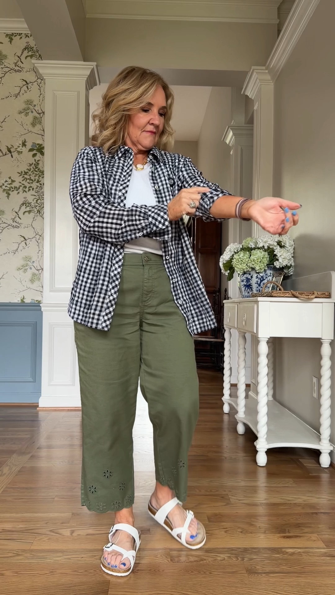 A few favorites from Talbots that are on sale. You can wear these in to fall! 
Top size medium
Jeans 8 petite

#LTKSaleAlert #LTKOver40 #LTKootd