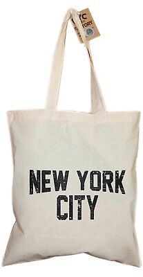 NYC Tote Bag Distressed New York City 100% Cotton Canvas Screenprinted  | eBay | eBay US