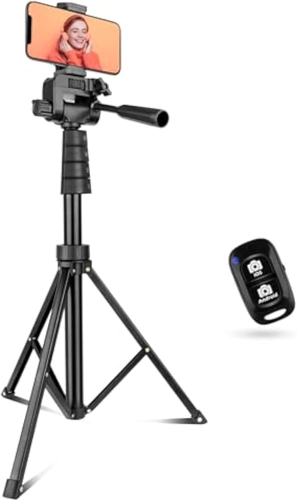Aureday 67 Inch Phone Tripod and Camera Stand, Selfie Stick with Remote and Phone Holder, Perfect... | Amazon (UK)