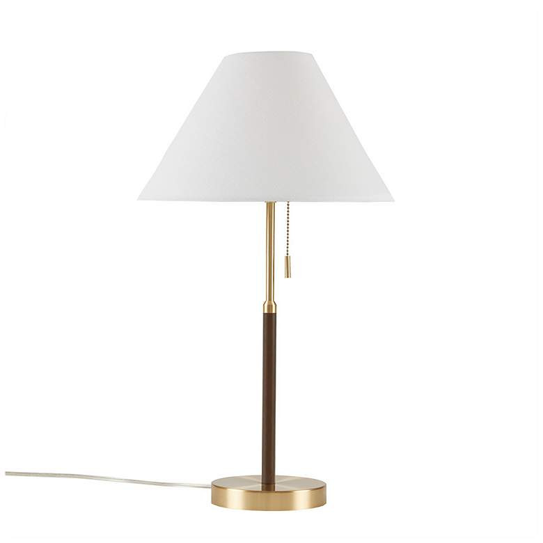 INK+IVY Gold/Brown Bromley Two Tone Pull-chain Table Lamp | Lamps Plus