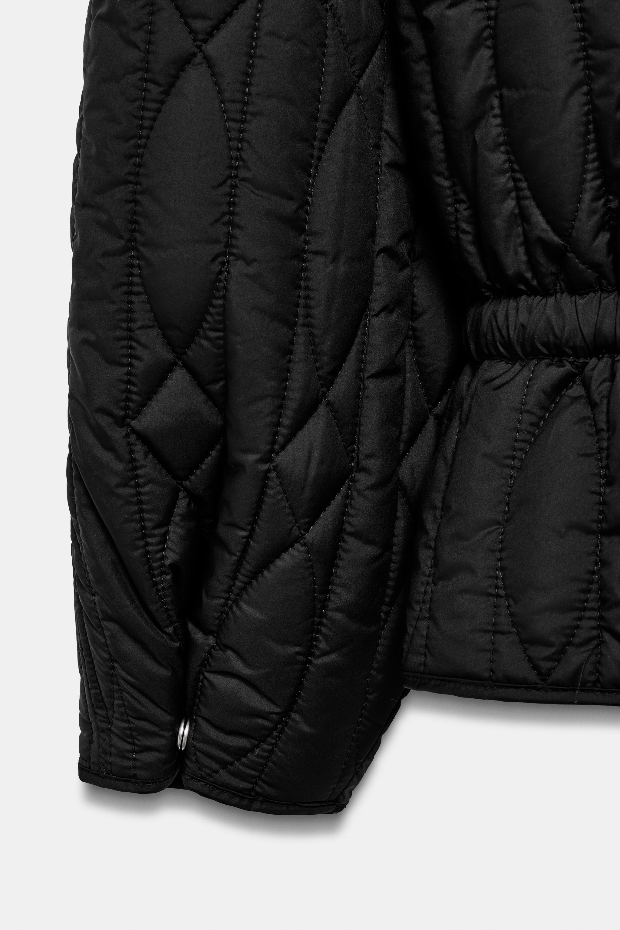 QUILTED STAND-UP COLLAR JACKET | Zara US