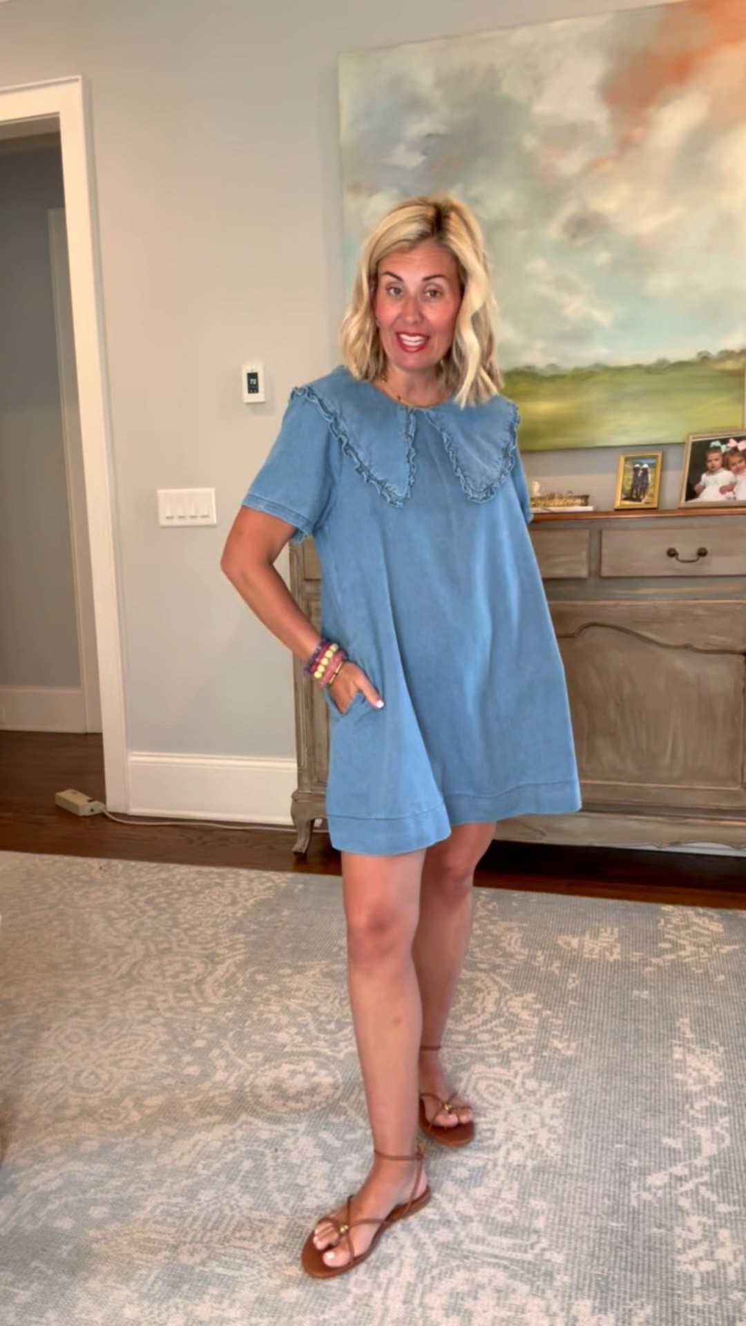 Fabulous denim dress with the on trend peter pan collar. I’m in a small & this is a yes dress!! I’m in a small. 

#LTKspring #LTKspringtrends #LTKdayinmylife