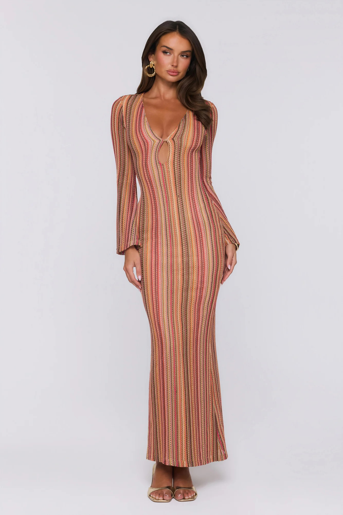 Crystal Coast Knit Maxi Dress Multi | Hello Molly (US)