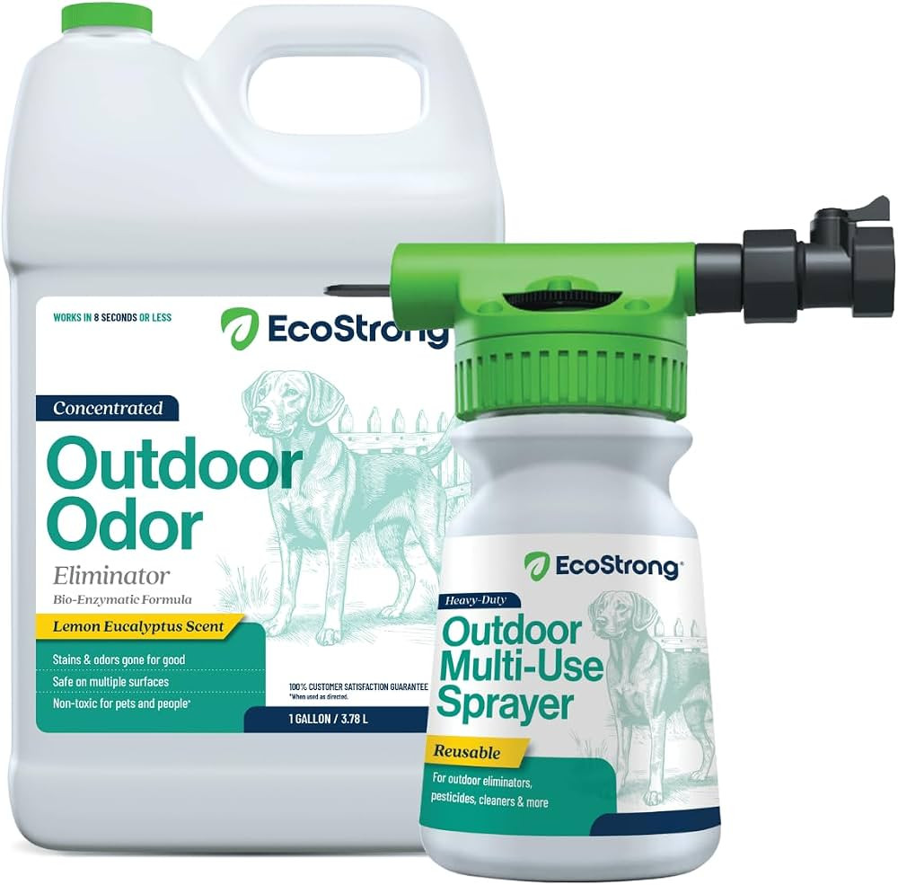 Eco Strong Outdoor Odor Eliminator | Outside Dog Urine Enzyme Cleaner \u2013 Powerful Pet, Cat, A... | Amazon (US)