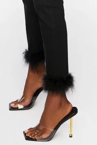 Faux Feather-Hem Jeans | Forever 21 (US)