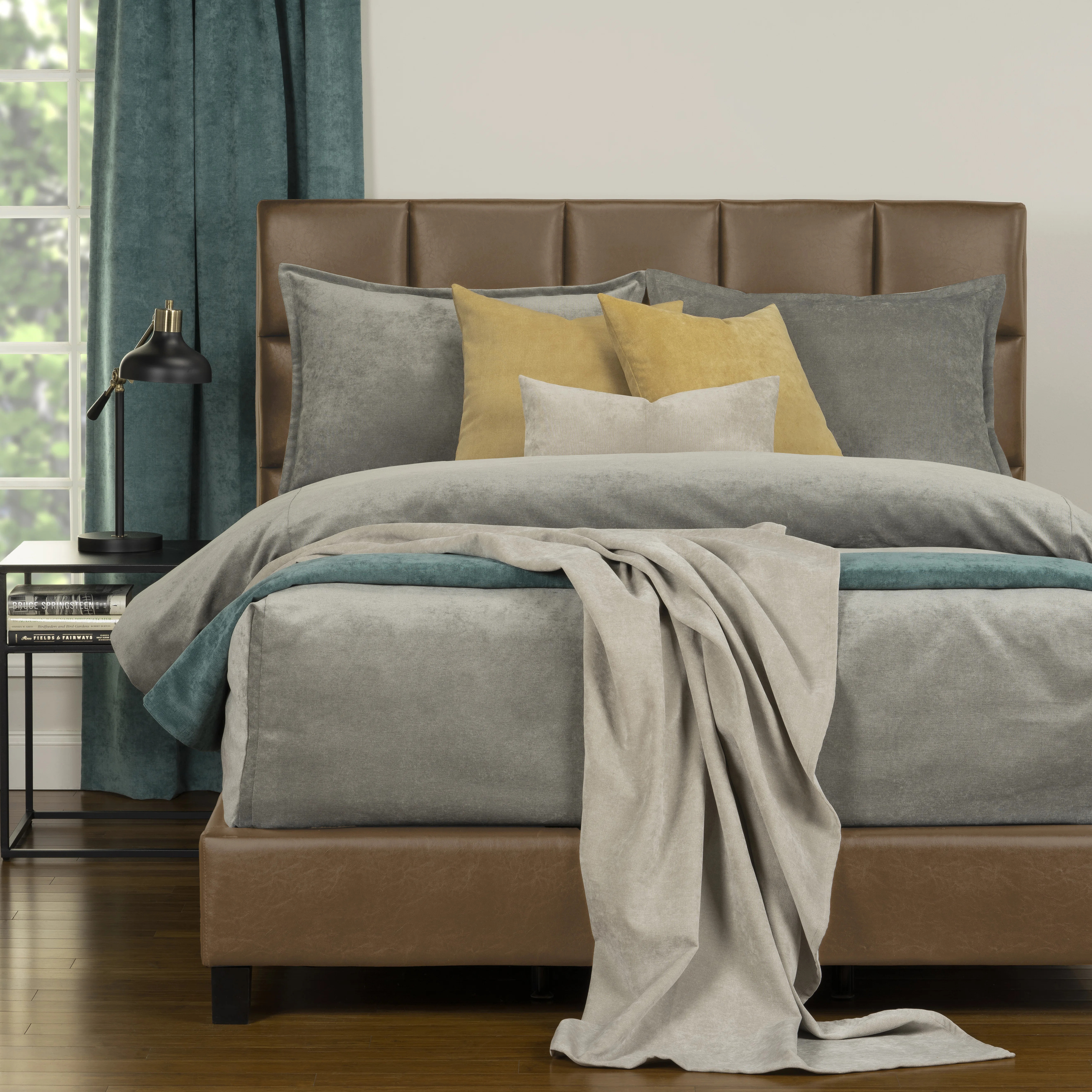 Mixology Velvet Bed Cap Comforter Set with Sewn Corners | Wayfair North America