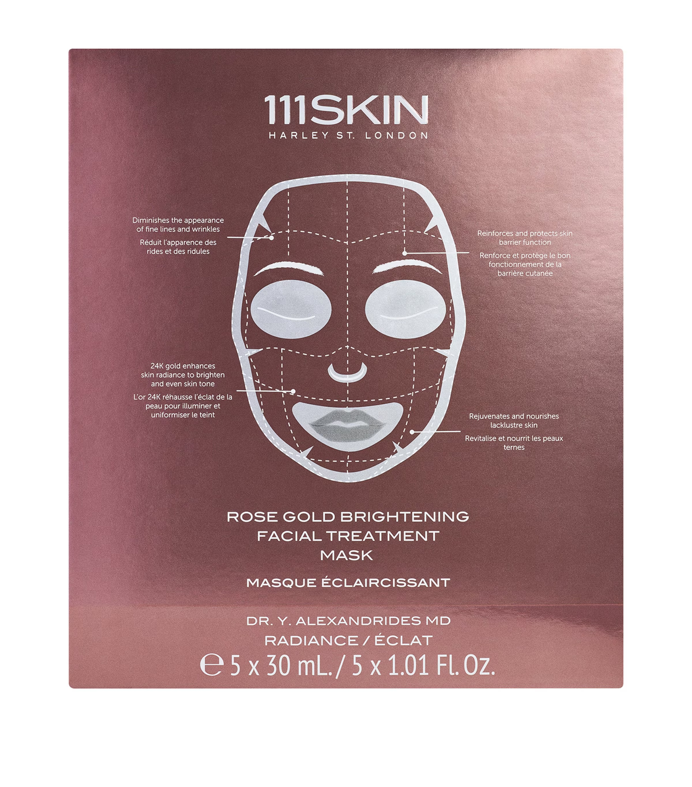 111Skin Rose Gold Brightening Facial Treatment Mask | Harrods (US)