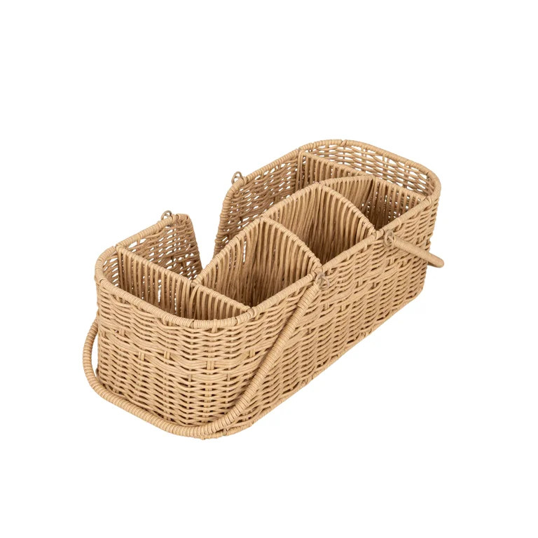 Better Homes & Gardens Rattan Wide Caddy | Walmart (US)
