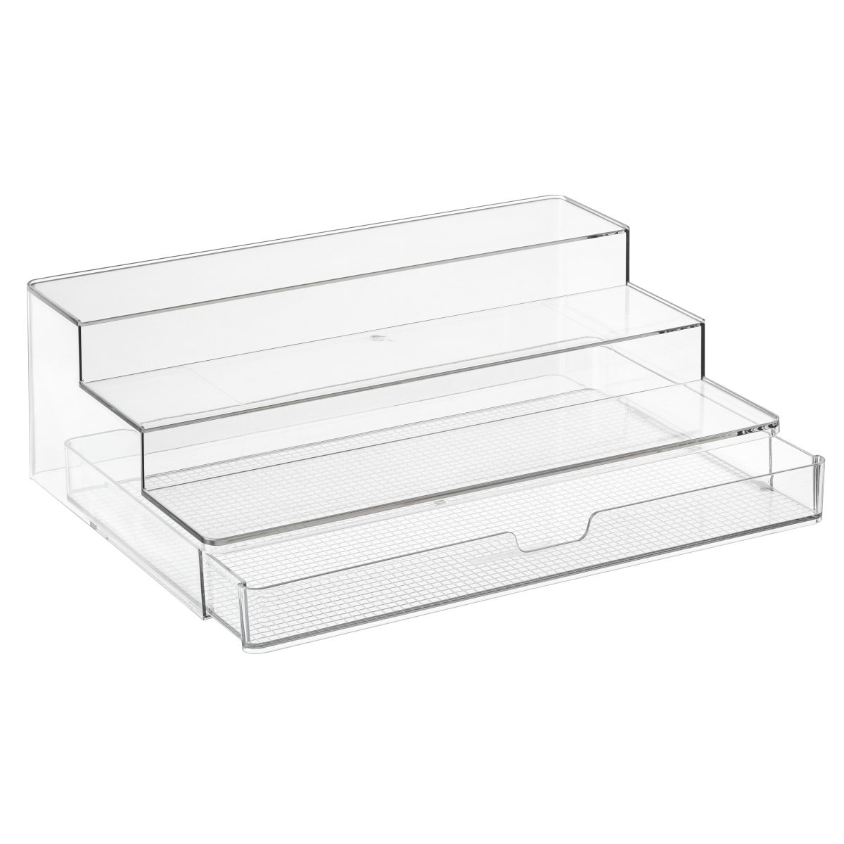 Everything Organizer Large 3-Tier Organizer with Drawer Clear | The Container Store
