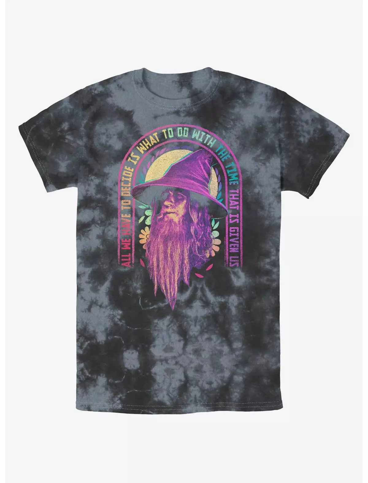 The Lord of the Rings Gandalf Decide With Time Tie-Dye T-Shirt | BoxLunch