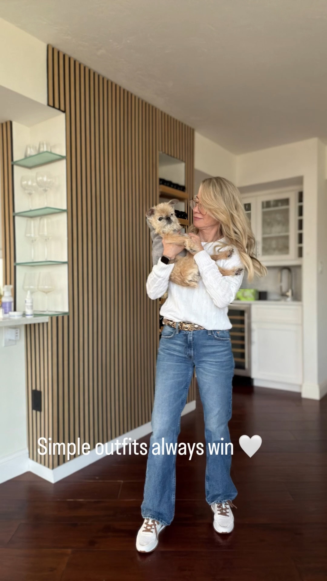 My everyday outfit formula 🤍
Cable knit sweater + flattering denim (petite-friendly) + elevated sneakers.

Simple, classic, and always works.

#LTKOver40 #LTKPetite #LTKootd