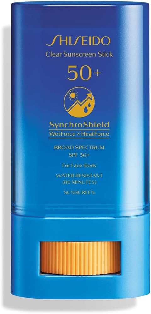 Shiseido Clear Sunscreen Stick SPF 50+ - Invisible Broad-Spectrum Face Sunscreen - Wear Under & O... | Amazon (US)