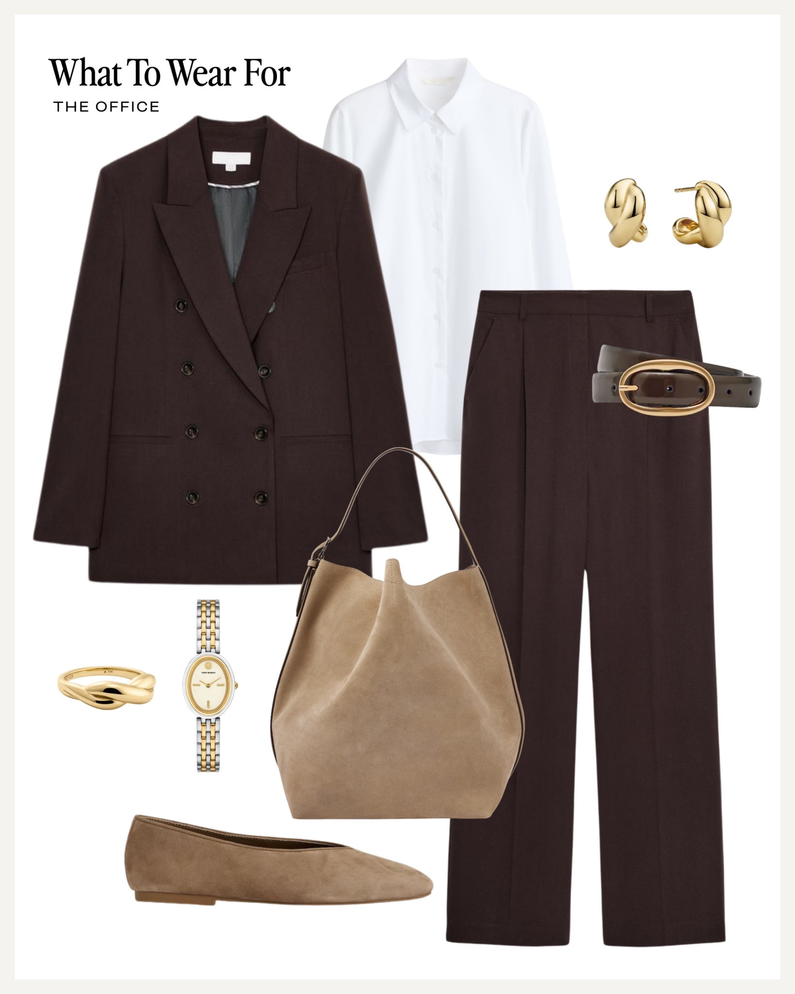 Autumn outfit inspo 🍂 

Zara new in / brown blazer / workwear / office outfit / suede bag / ballet flats 

#LTKautumn #LTKuk